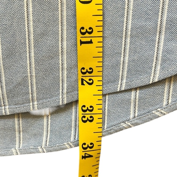 Ralph Lauren Classic Fit Button Down Oxford Shirt Blue Striped Cotton 17-34/35 - Picture 5 of 10